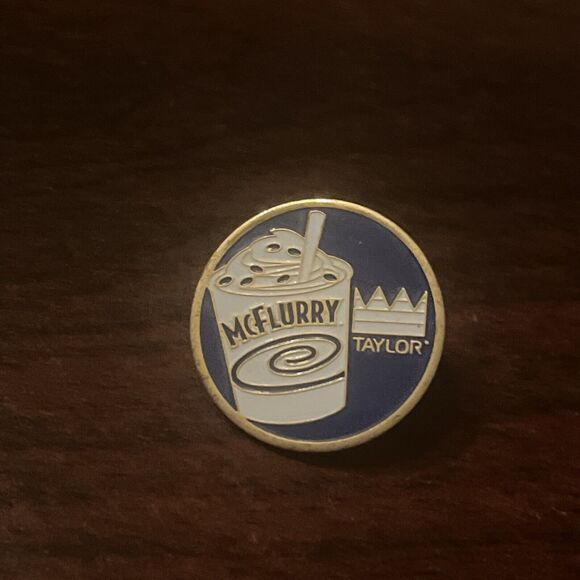 McDonald’s McFlurry Taylor‎ Foods Employee Lapel Hat Pin - Picture 1 of 3